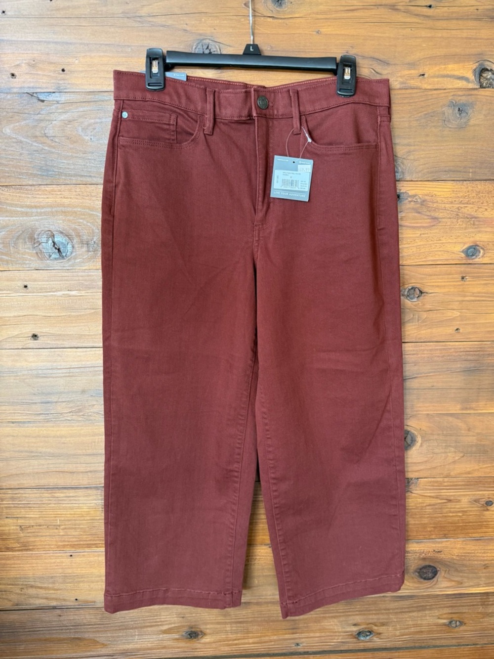 Eddie Bauer Stretch Twill wide leg pants.